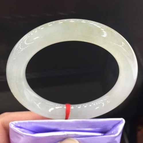 云南a货翡翠黄翡元条手镯