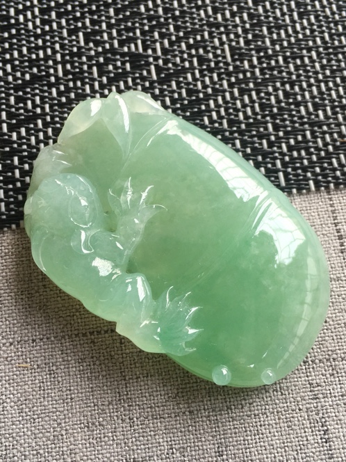 翡翠a货老坑节节高升节节高升吊坠