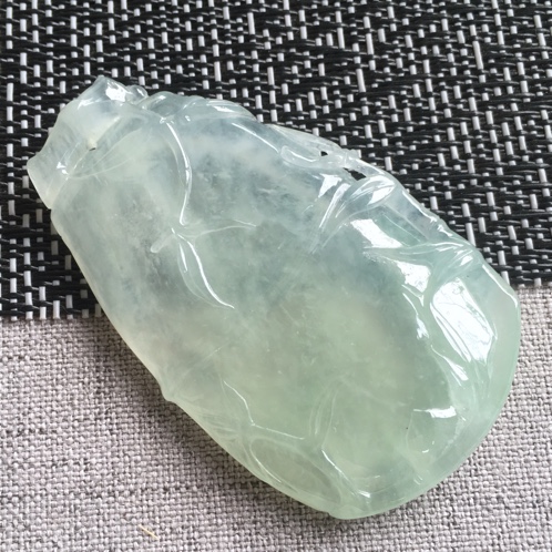 翡翠a货冰种节节高升节节高升吊坠