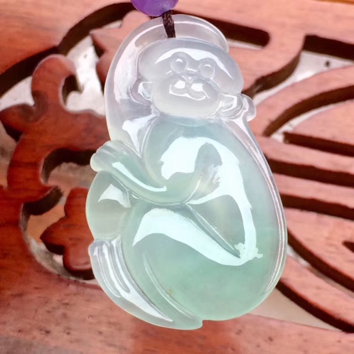 天然翡翠A货 生肖猴