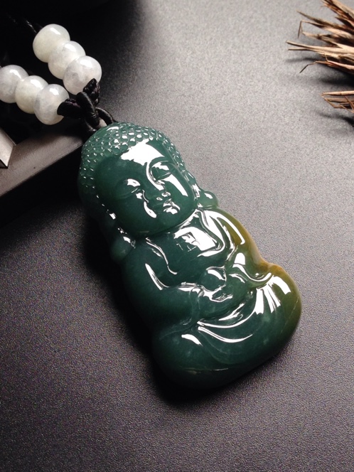蓝水翡翠宝宝佛
