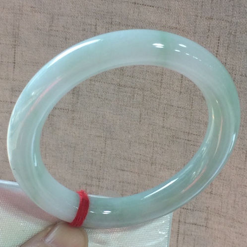 云南翡翠元条正圈手镯