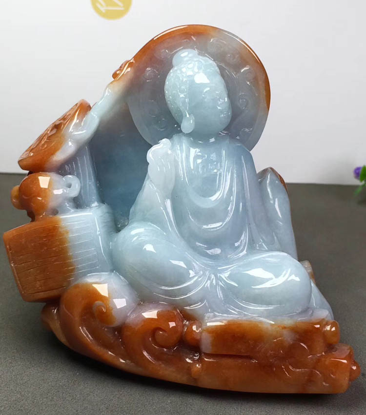 【大日如来】糯种黄翡小摆件