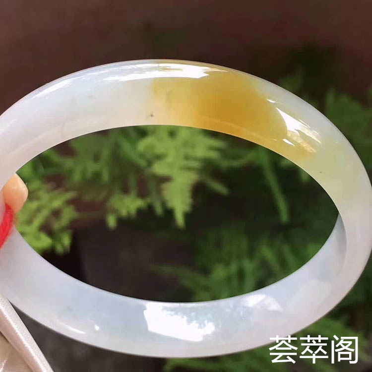 黄翡冰糯种手镯（正圈58.3mm）