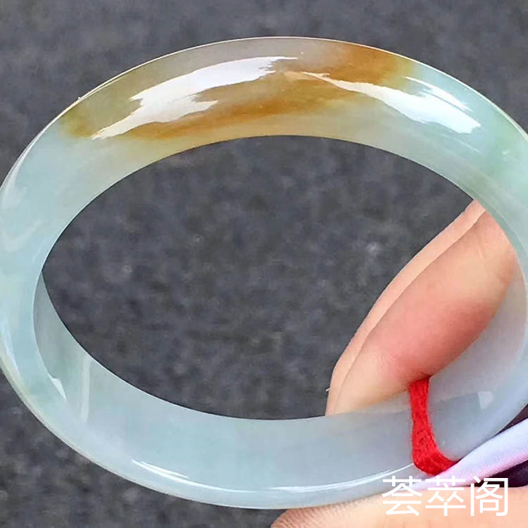 黄翡细糯种正圈手镯