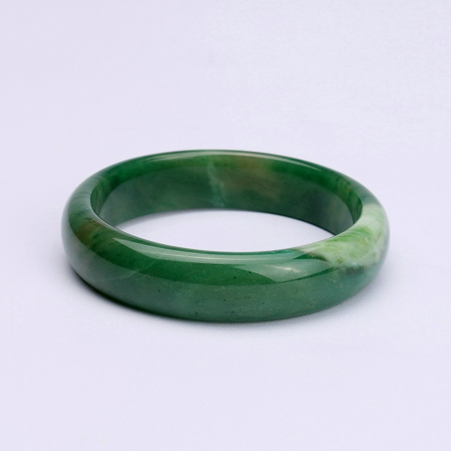 独山玉天蓝料手镯 56mm