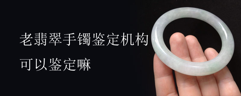 老翡翠手镯鉴定机构可以鉴定嘛