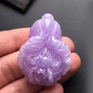 紫色翡翠白菜女人戴好吗