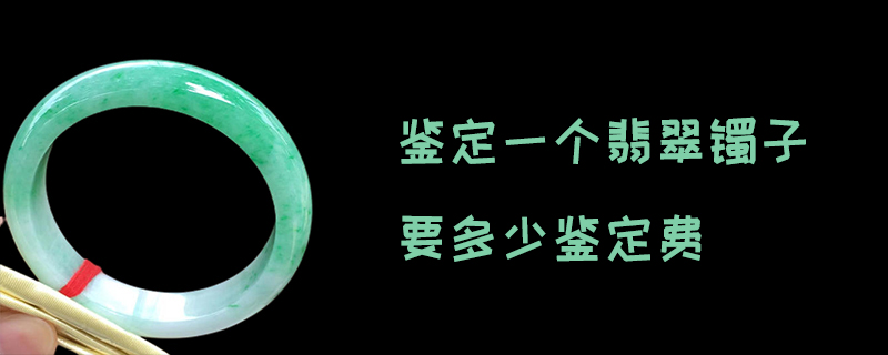 鉴定一个翡翠镯子要多少鉴定费