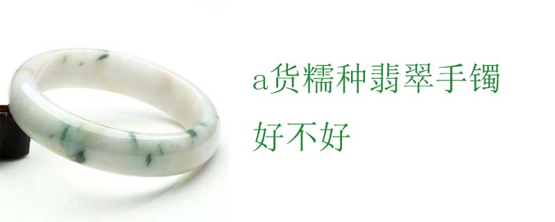 a货糯种翡翠手镯好不好