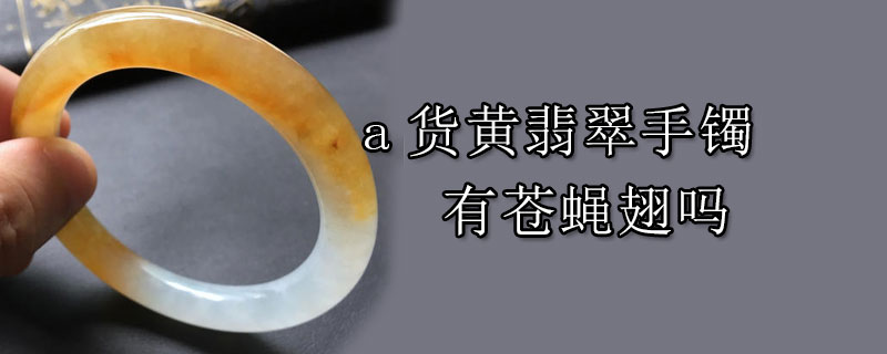a货黄翡翠手镯有苍蝇翅吗