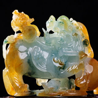 黄翡翠原石的特征