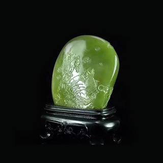 艾叶绿寿山石特征