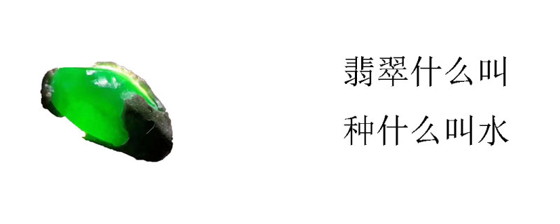翡翠什么叫种什么叫水