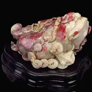 真品鸡血石扳指价格