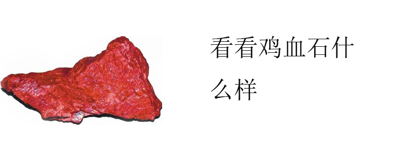 看看鸡血石什么样
