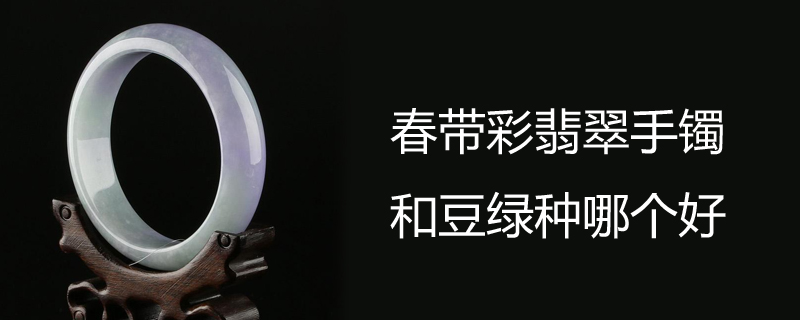 春带彩翡翠手镯和豆绿种哪个好