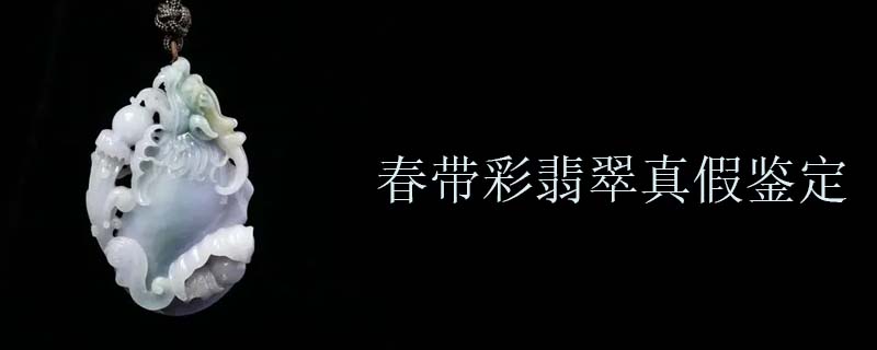 春带彩翡翠真假鉴定