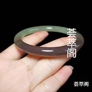 昆仑玉烟青玉灰紫色手镯价钱
