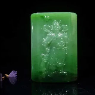 黑碧玉关公吊坠多少钱