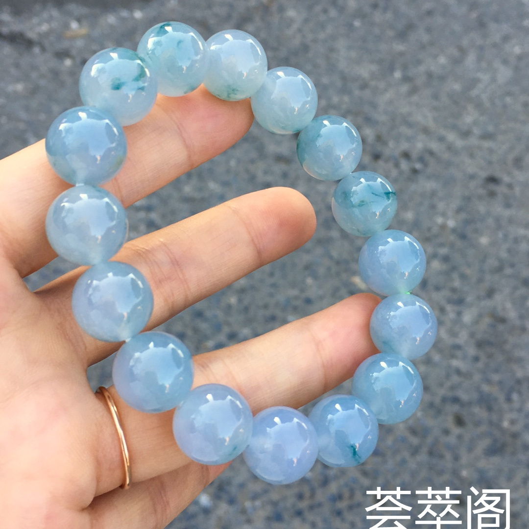 紫飘花手链 尺寸大气 底油润水头足 性价比高